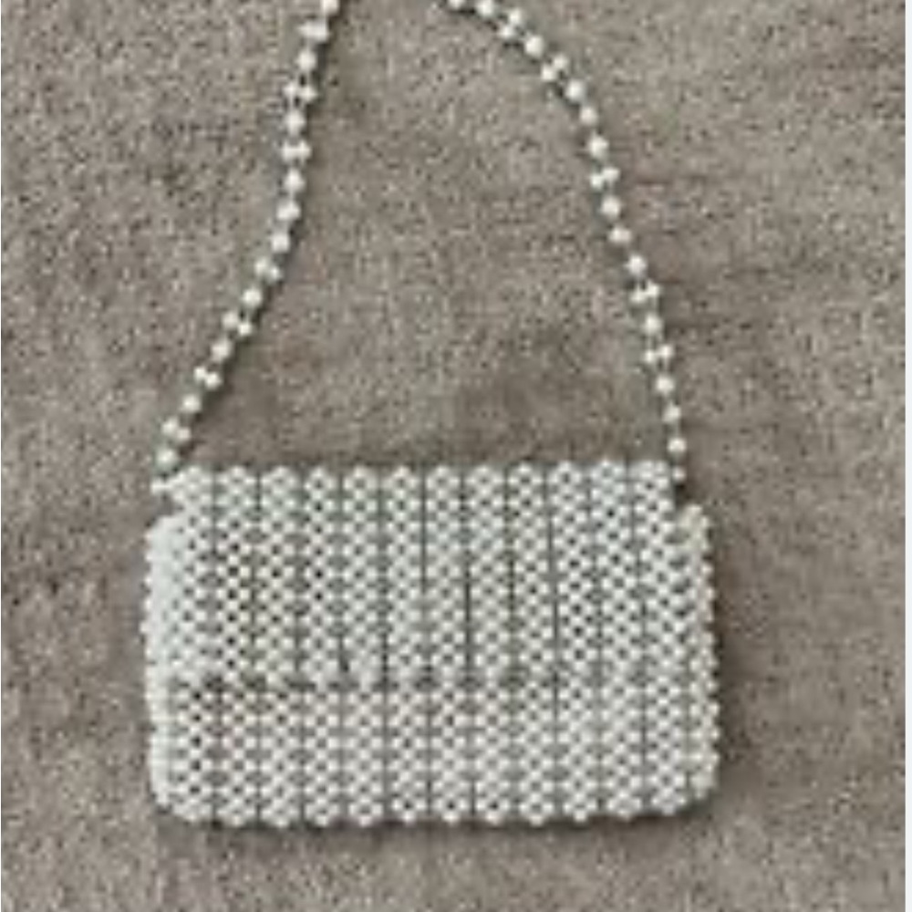 Zara Pearls Shoulder Bag  New